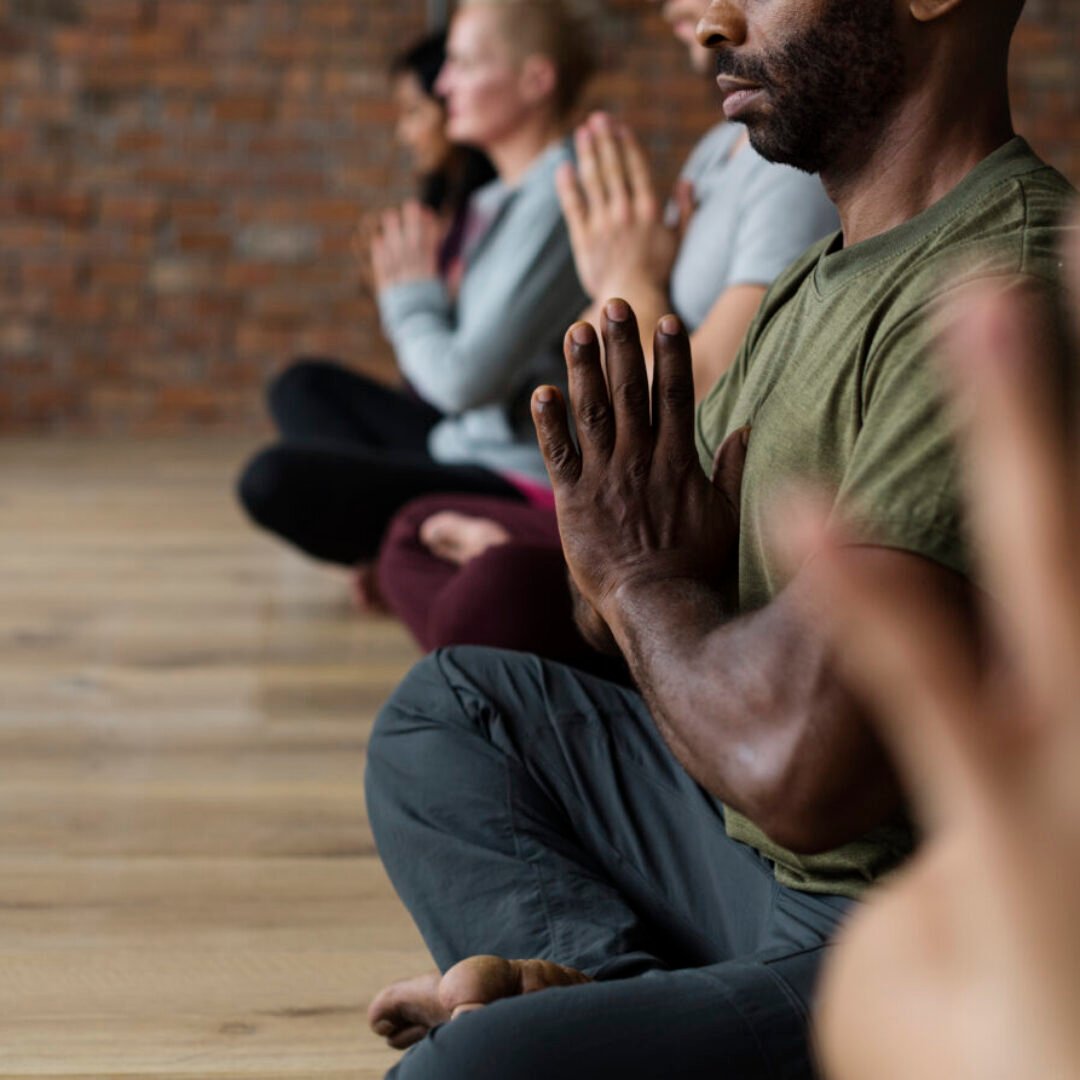 Diversity People Exercise Class Relax Concept